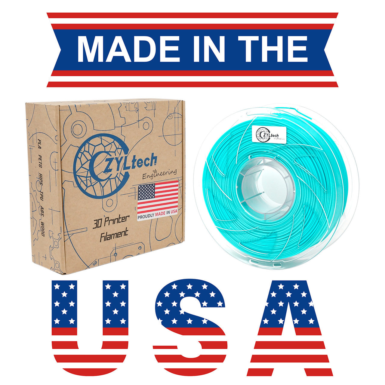PLA Filament 1.75mm 1Kg/2.2Lbs