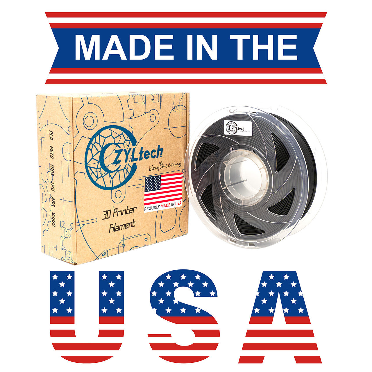 ABS Filament 1.75mm 1Kg/2.2Lbs