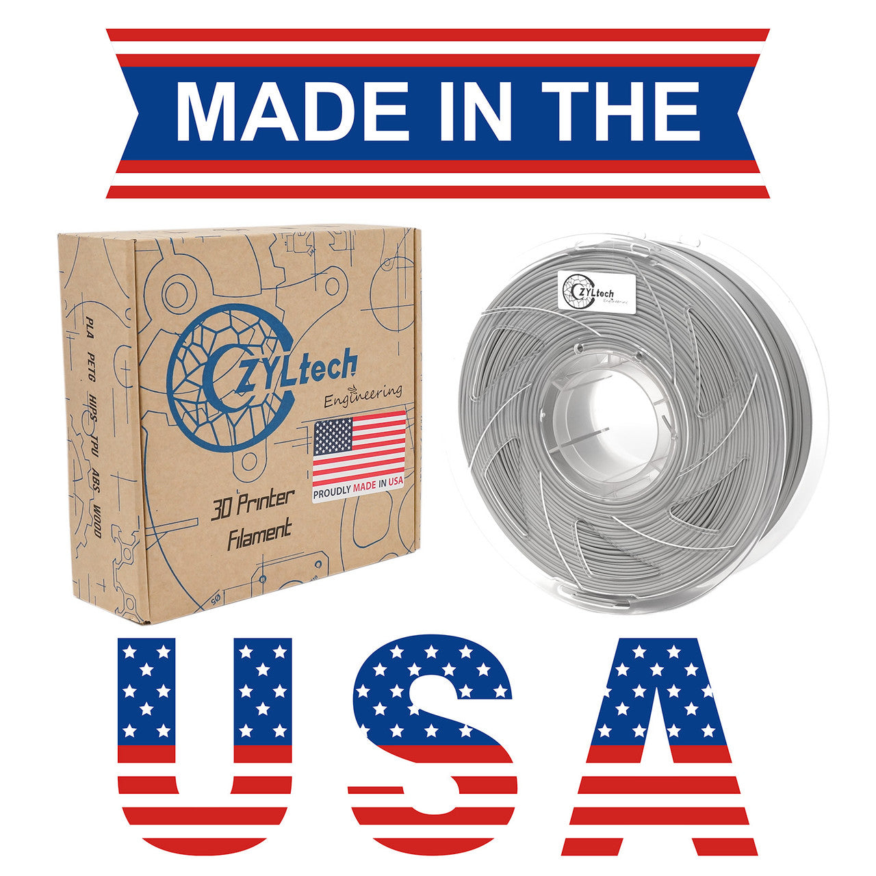 ABS Filament 1.75mm 1Kg/2.2Lbs