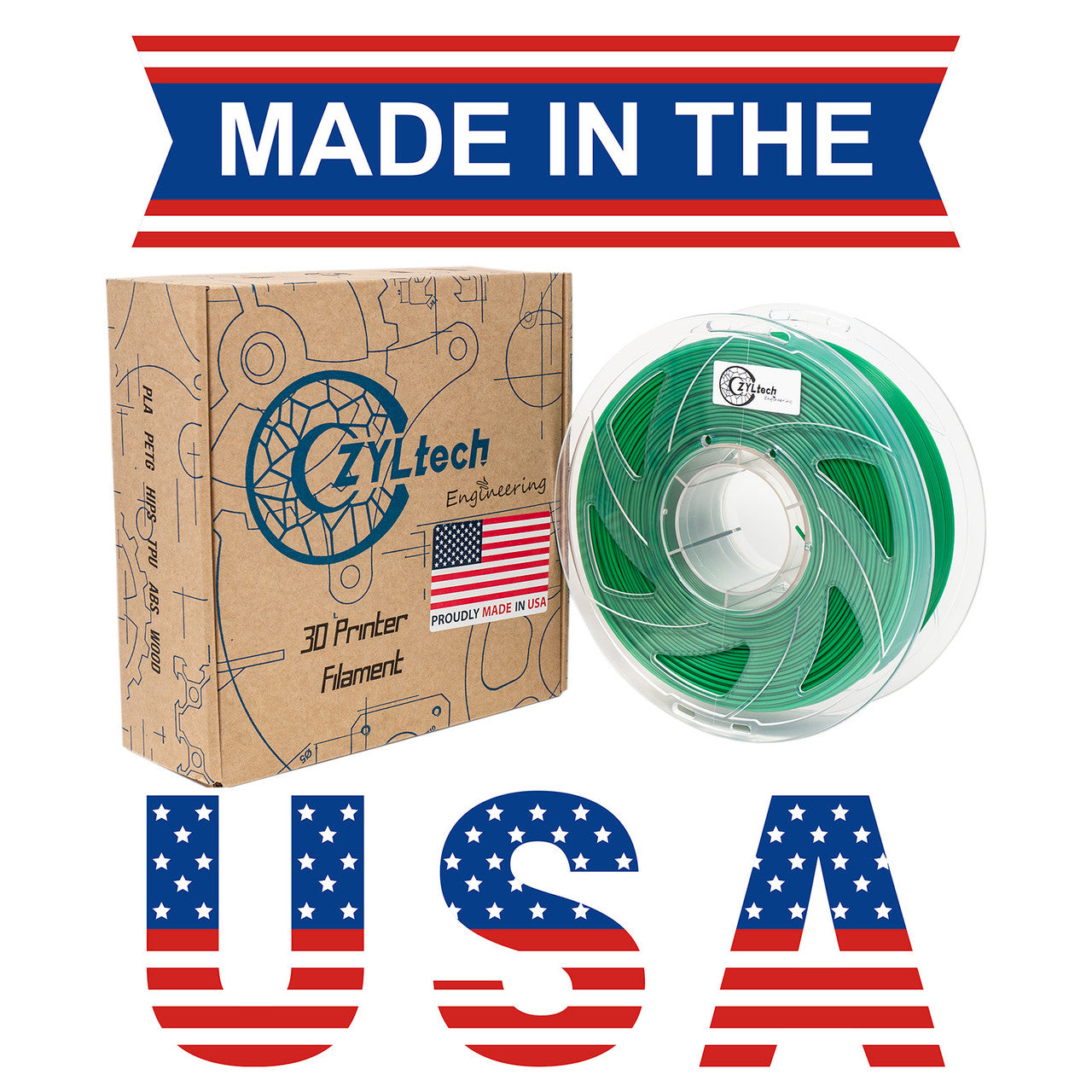 PLA Filament 1.75mm 1Kg/2.2Lbs