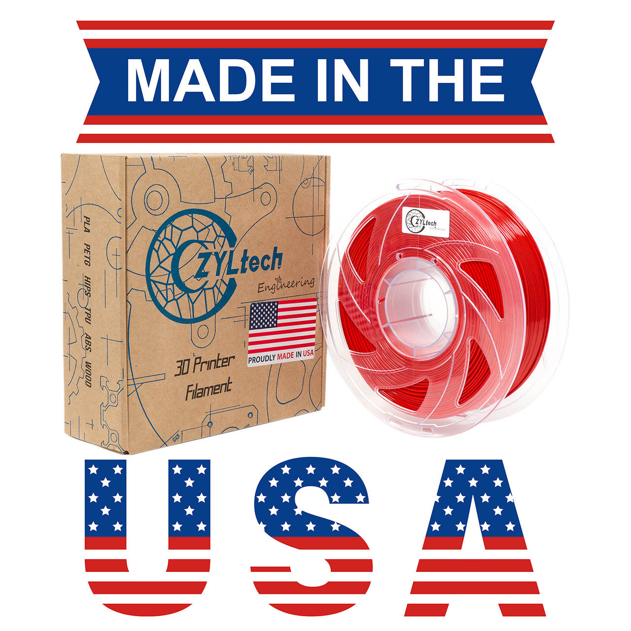 PLA Filament 1.75mm 1Kg/2.2Lbs