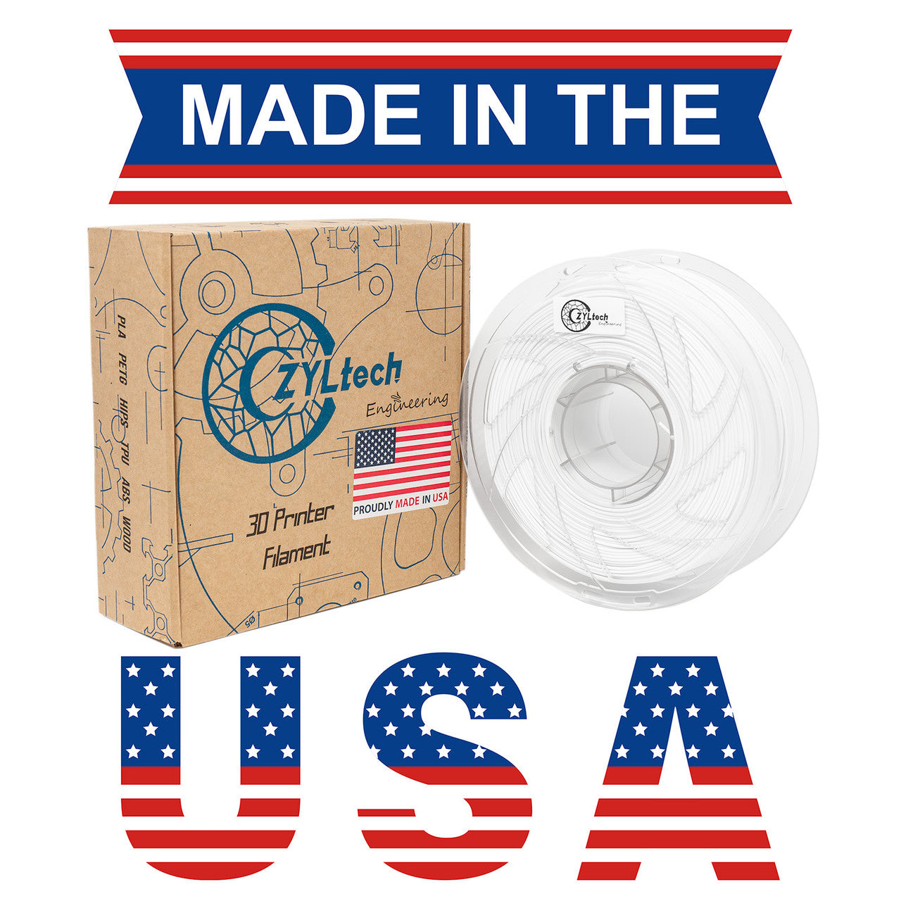 PLA Filament 1.75mm 1Kg/2.2Lbs